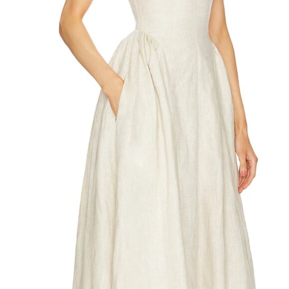 Hollow Out A Line Sleeveless Midi Dress - Picture 3 of 7